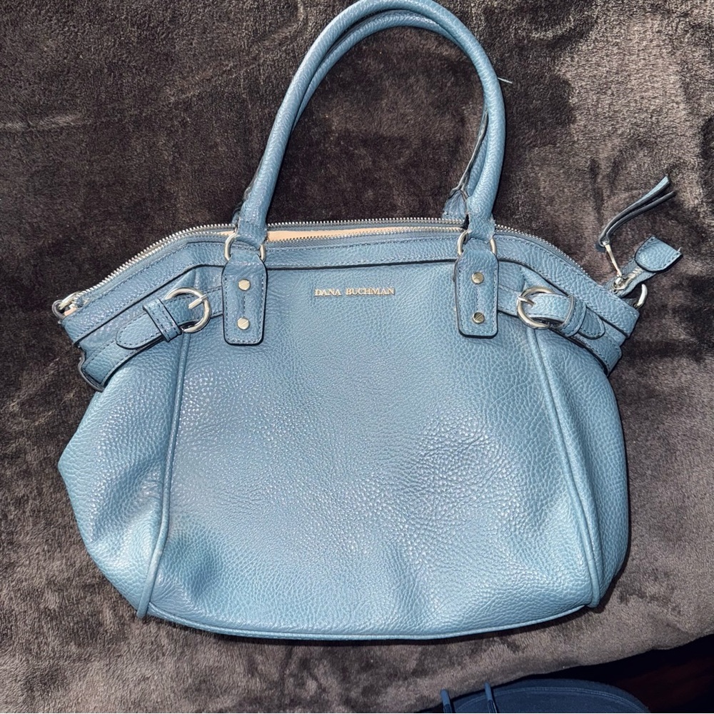 Dana Buchman Blue Handbag Womens Leather Purse